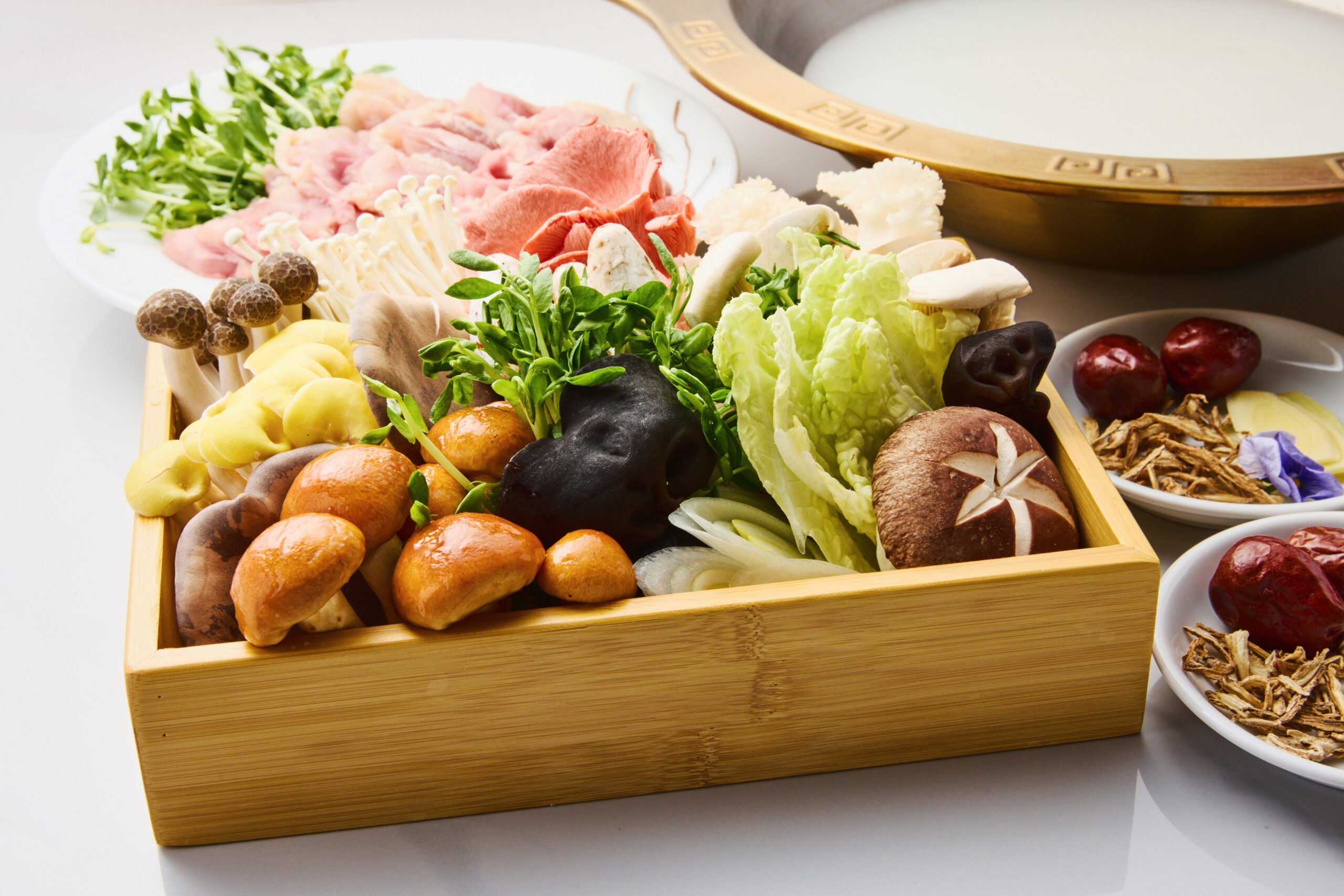 きのこ　野菜盛り　鍋